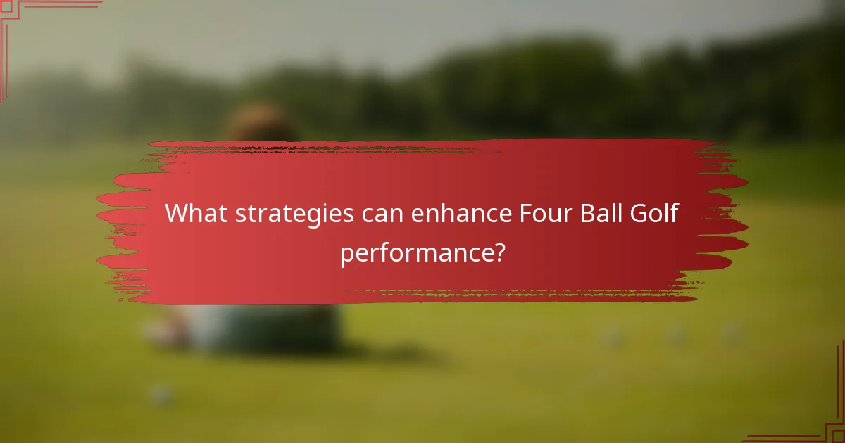What strategies can enhance Four Ball Golf performance?